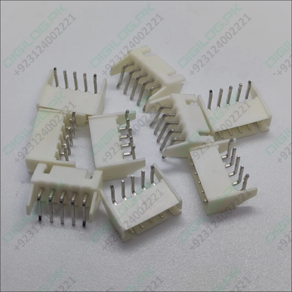 5 Pin Right Angle Male 2.5mm JST XH Style PCB Mount Connector | High ...