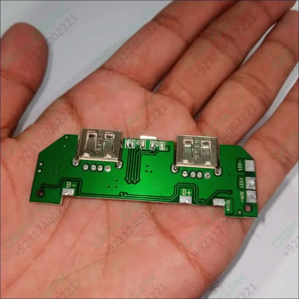 Pull Out 5v 2a Diy Power Bank Module With Emergency Light