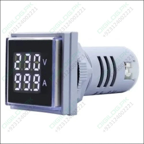 Multi colour square panel indicator voltage meter current meter with indicator signal lamp AD16-22FVA