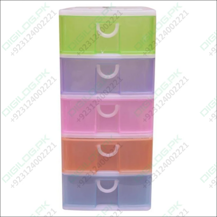 Stackable 5 Drawers Layers Set Shoe Makeup Jewelry Storage