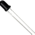 5mm IR Infrared Receiver Photodiode - shown as a black, cylindrical component with two long metal leads extending from the base.