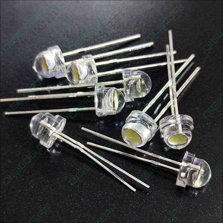 5mm F5 Straw Hat Led White - High Power Ultra Bright