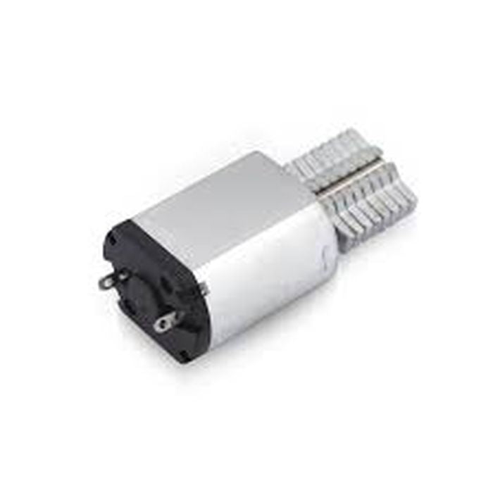 5V- 12V DC electric toothbrush motor For Clean Power - a cylindrical silver motor with a black plastic base featuring two metal electrical contact terminals.