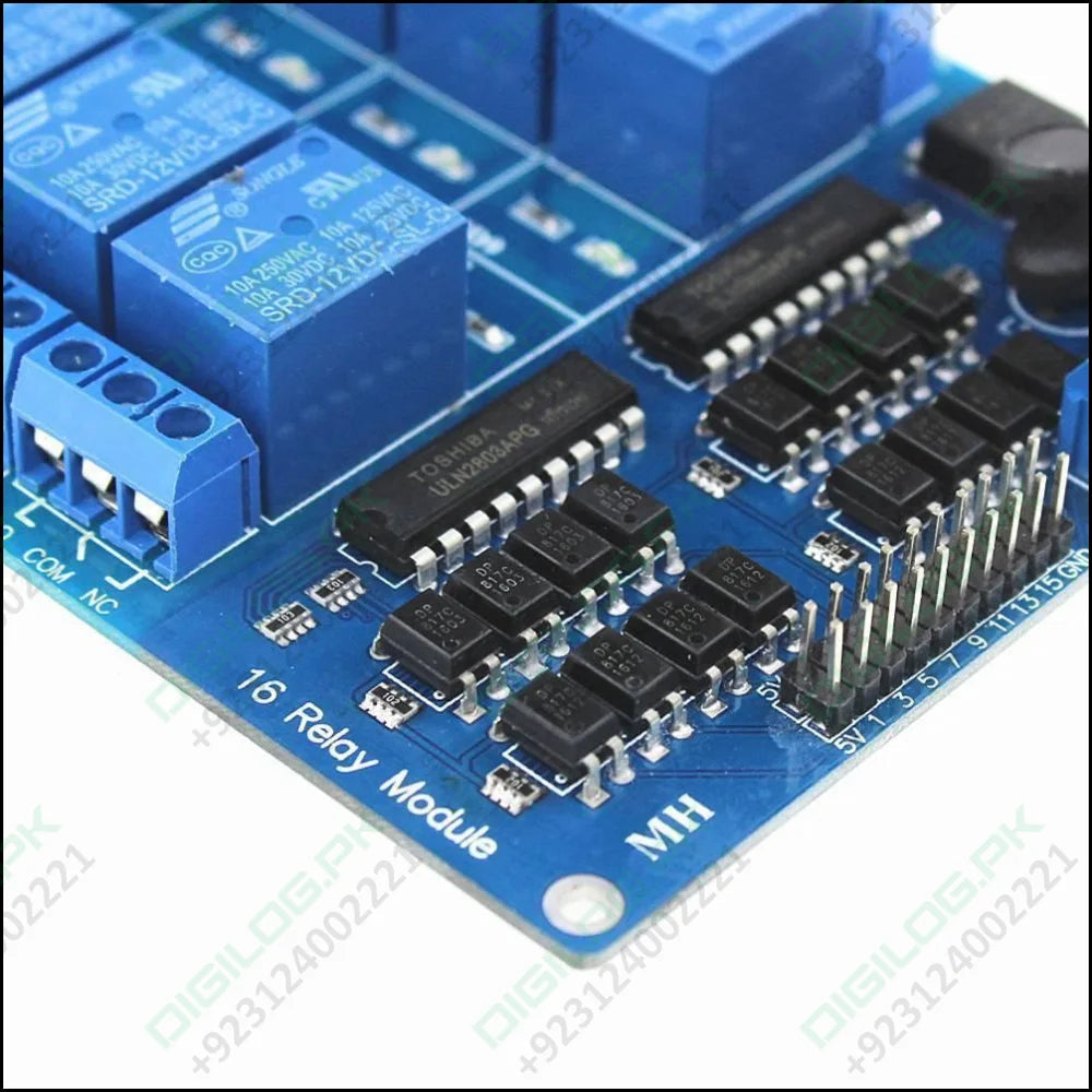 5v 16 Channel Relay Module With Optocoupler Lm2576 Power