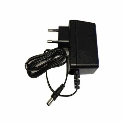 5V 2A Power Supply AC/DC Adapter Refurbished - a black wall-plug power adapter with a long black cable ending in a cylindrical DC barrel connector.