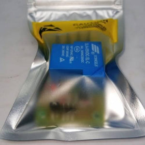 5V 30A Relay Module SLA-05VDC-SL-C - shown inside a sealed, silver-coloured anti-static plastic packaging bag.