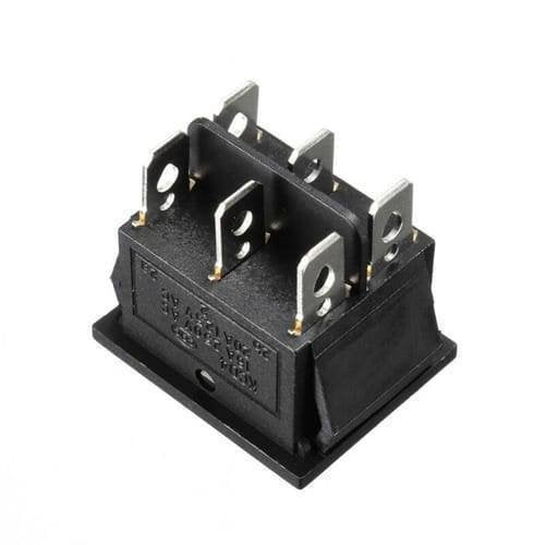 6 Pin 3 Position Dpdt Rocker Switch On Off Power Button