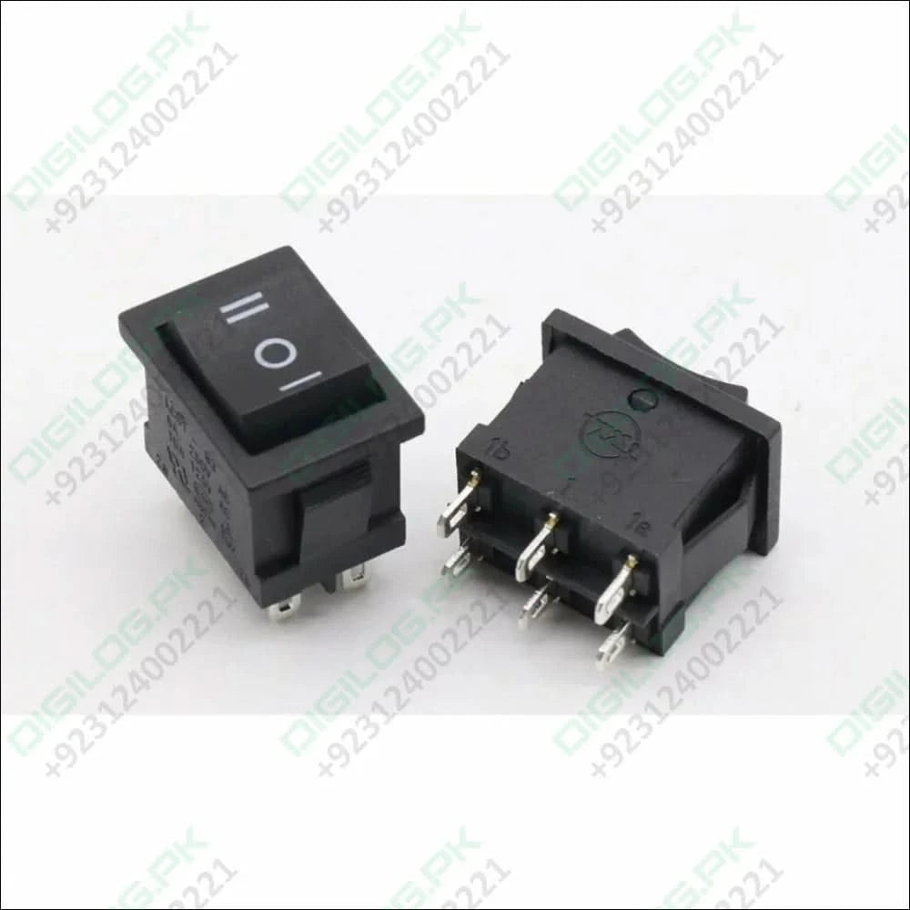 KCD2-203 6-Terminal Rocker Switch ON/OFF/ON DPDT