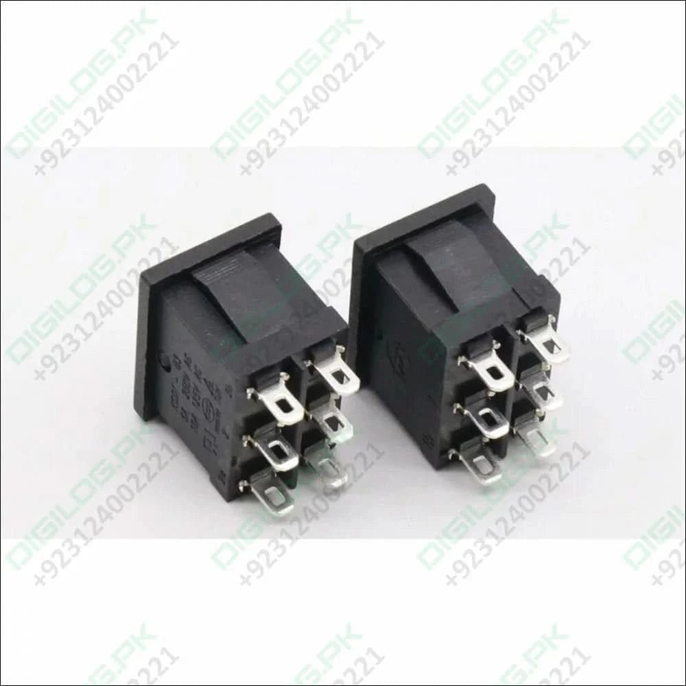 KCD2-203 6-Terminal Rocker Switch ON/OFF/ON DPDT