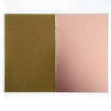 6 Inch X 4 Inch Fiber Glass Copper Sheet One Sided Clad Plate Laminate PCB Board - a rectangular board with a brown side and a copper-colored side.