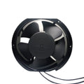6 Inches 220V Exhaust Fan - shown as a black, circular ventilation fan with four blades and two black power wires extending from the bottom.