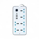 2500W Universal Power Extension With 6 Sockets 3 USB And 1 Type C Port Price