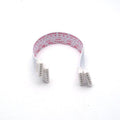 6 Wires 2.54mm Pitch Female To Female JST Xh Connector Cable Wire 6 Inches - shown as a white ribbon cable with white female connectors on both ends.