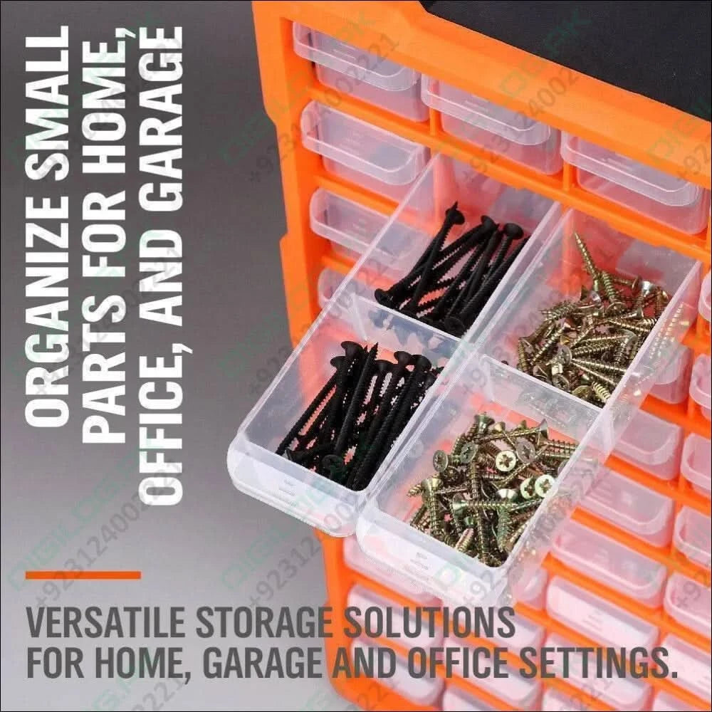 60 Drawer Plastic Component Storage Tools Box Makeup