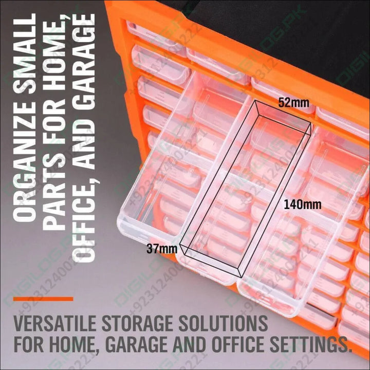 60 Drawer Plastic Component Storage Tools Box Makeup