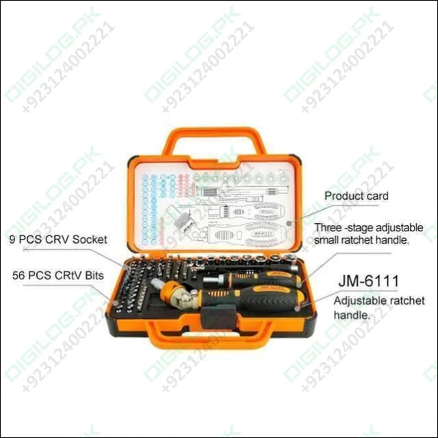 Jm - 6111 69 In 1 Screwdriver Ratchet Hand - tools Suite