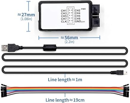Image result for usb logic analyzer 24m 8ch