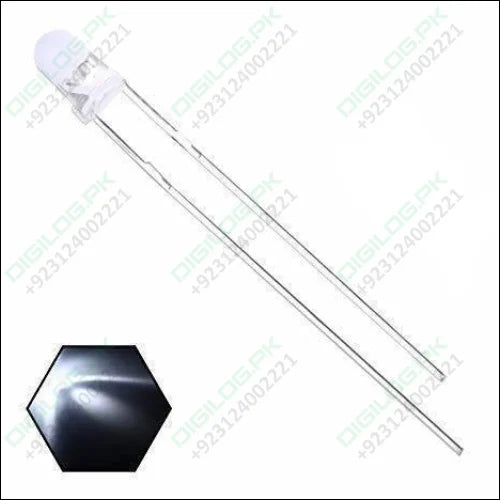 Led 3mm White Water Clear Ultra Bright