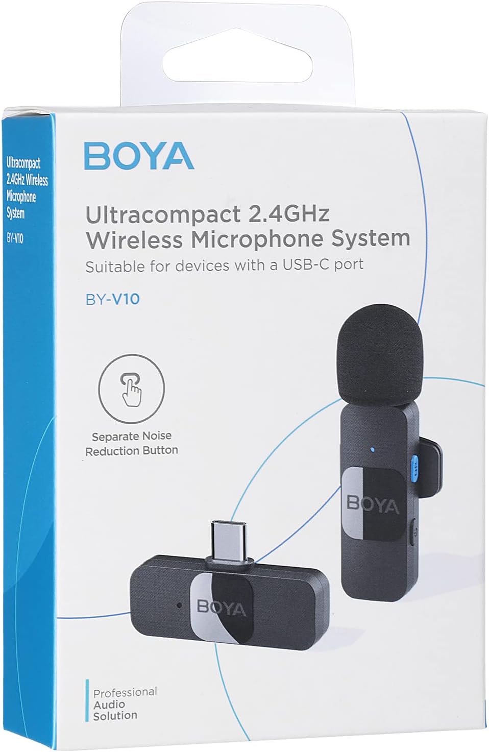 By-v10 Boya Wireless Lapel Microphone System, Usb C Omnidirectional Condenser Microphone For Youtube Tiktok Instagram Facebook Live Streaming And Vlog Recording — Buy online in Pakistan | digilog.pk