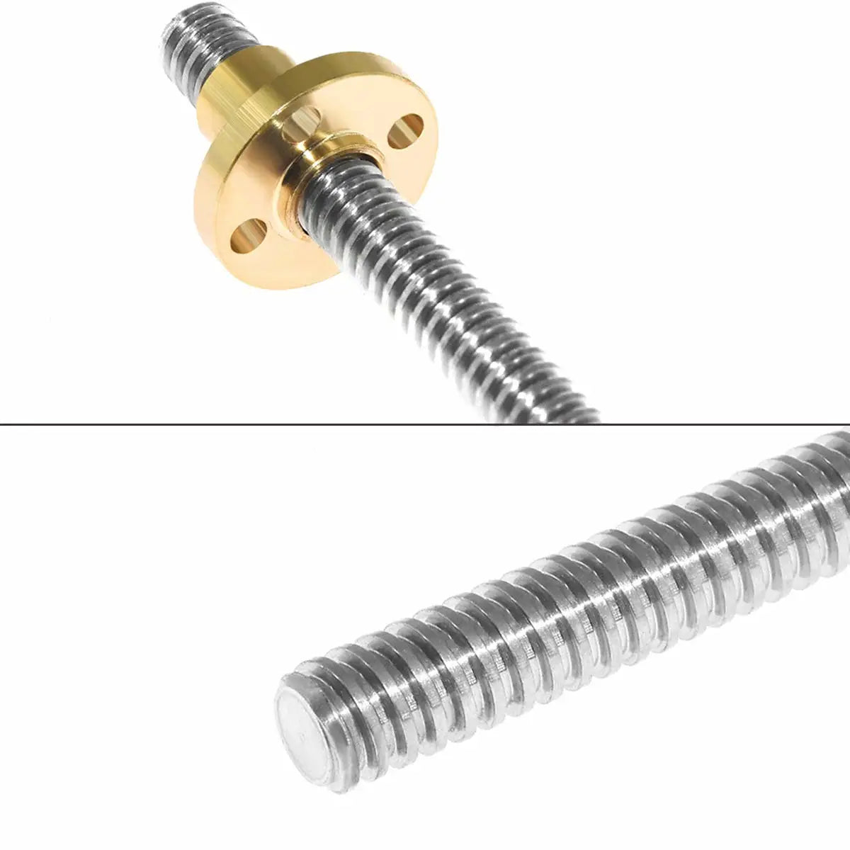 T8 T8x2 Lead Screw 1000mm 8mm Pitch 2mm Stainless Steel Rod