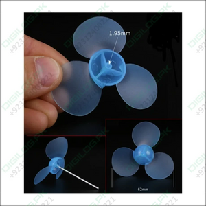 623Y2A soft blue 62mm toy fan blade propeller three-blade propeller fan blade