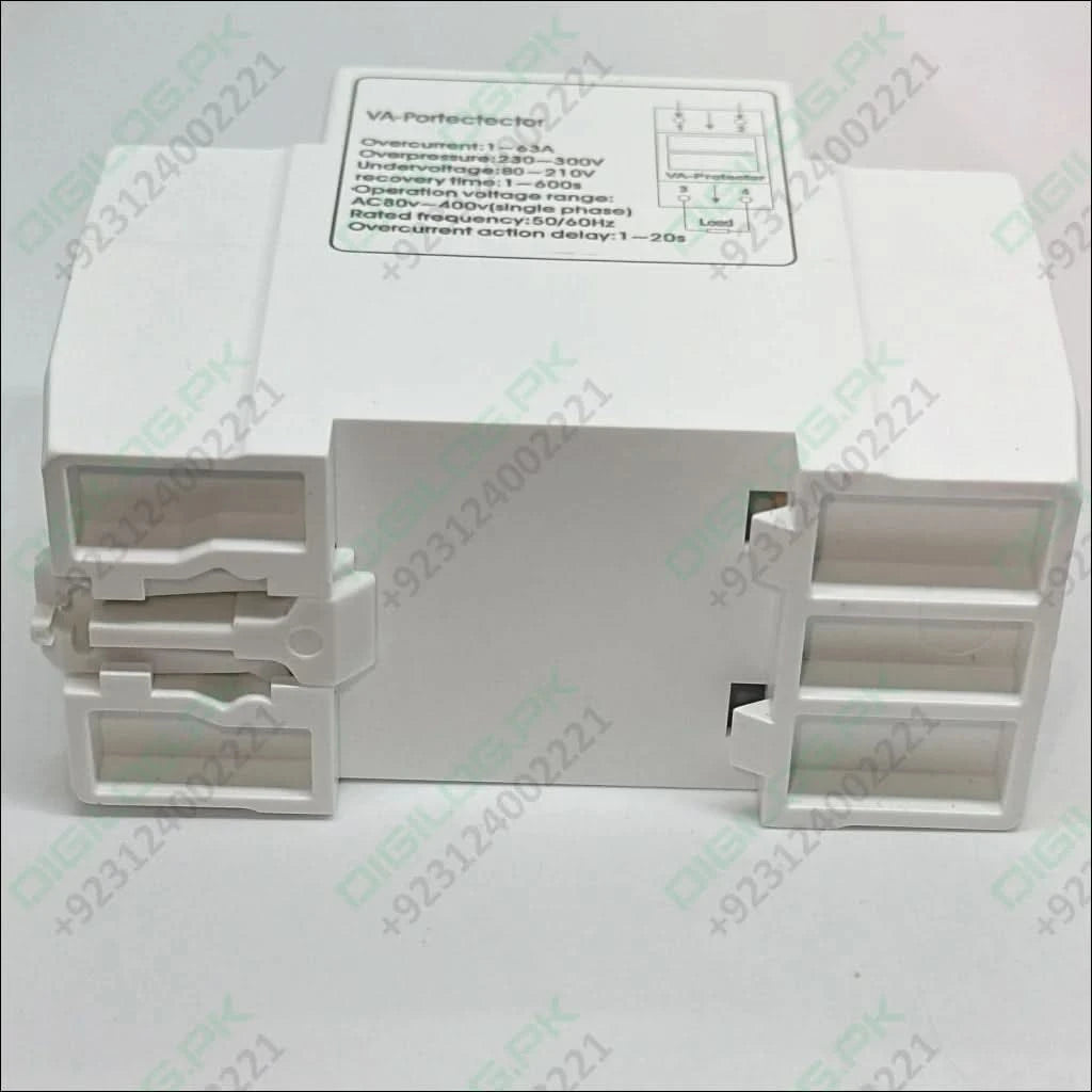 63a 230v Adjustable Over Under Voltage Protector Ampere