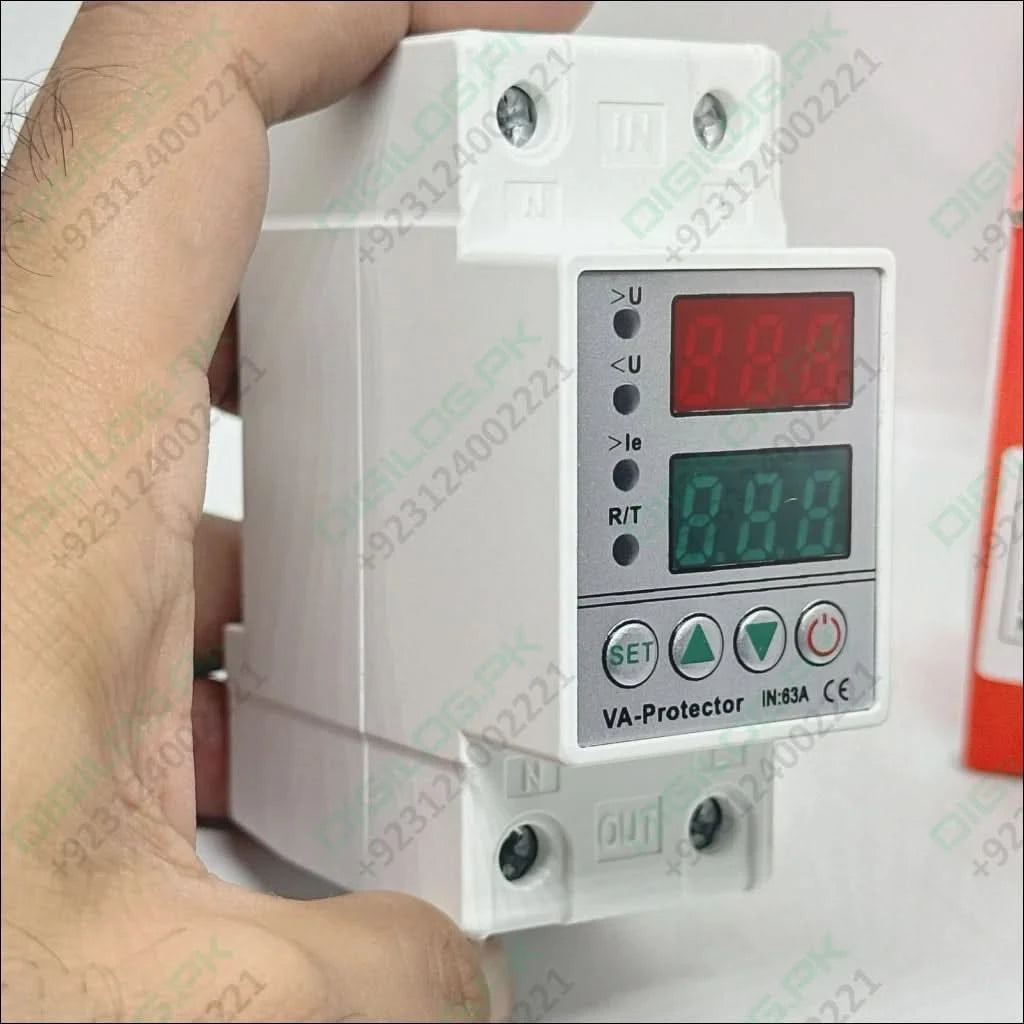 63a 230v Adjustable Over Under Voltage Protector Ampere
