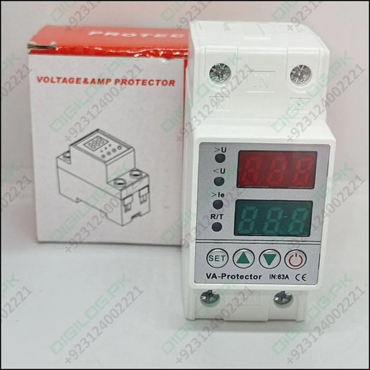 63a 230v Adjustable Over Under Voltage Protector Ampere