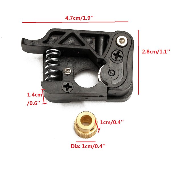 MK8/9 Dual Extruder Feed Device Part For 3D Printer 1.75mm Filament