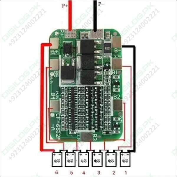 6s Bms 22.2v 12a Lithium Battery 6 Cells 18650 Charging