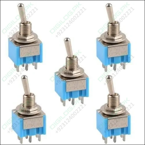 Mini Mts - 203 6 - pin Dpdt 6a 125vac Toggle Switch 6 Pin