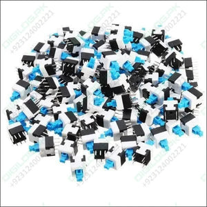 6 Pin Push Lock Button 7x7 Pcb Mount Dpdt Switch