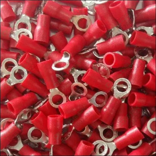 6mm Insulated Ring Type Cable Lugs O Thimble 100Pcs