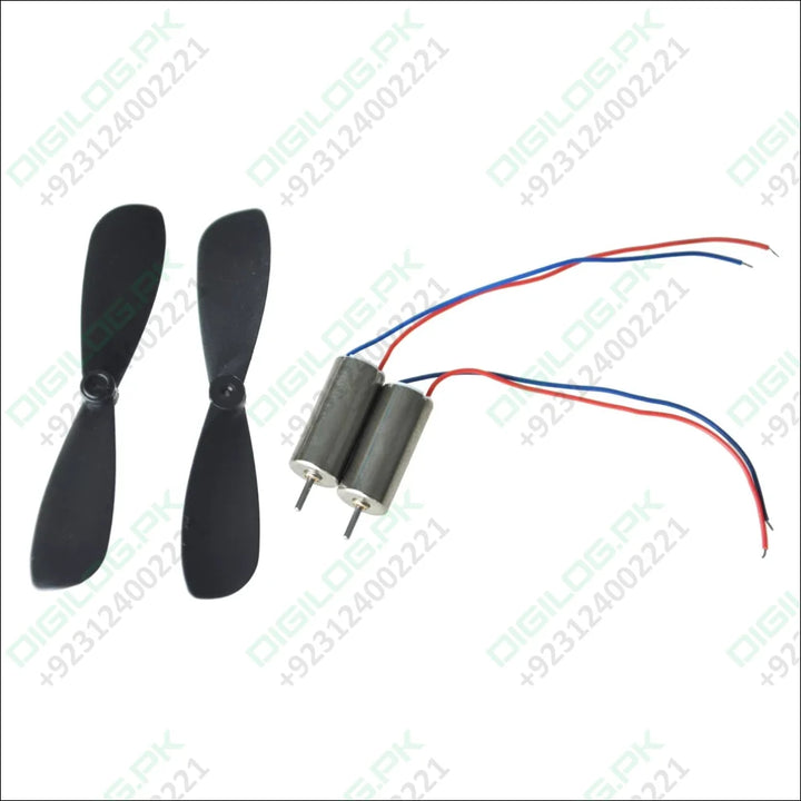 2 Pieces 1 Pair Helicopter Coreless Micro Dc Motor with Propeller