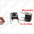 6x6x6mm Right Angle Tactile Push Button Micro Switch 2 Pin