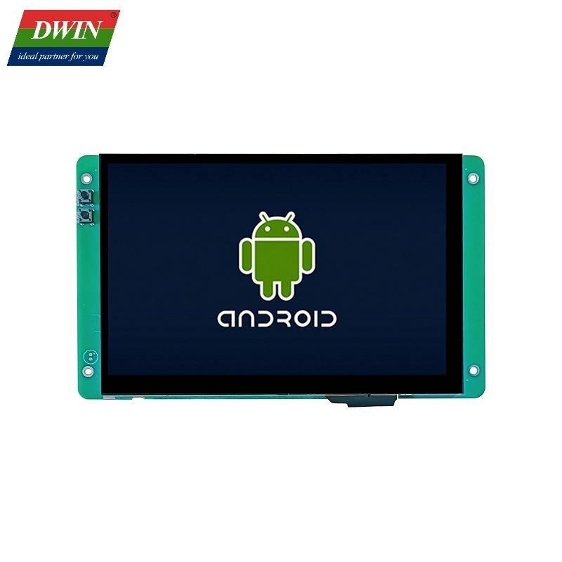 7.0 Inch 1280*800 Capacitive Android Screen DMG12800T070_32WTC (industrial Grade) - a rectangular display module with a green frame showing the Android logo on screen.