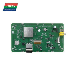 7.0 Inch Fsk Bus Camera Scheme Screen Model DMG10600T070_26WTC Industrial Grade - a green rectangular circuit board with ports, connectors, and components.