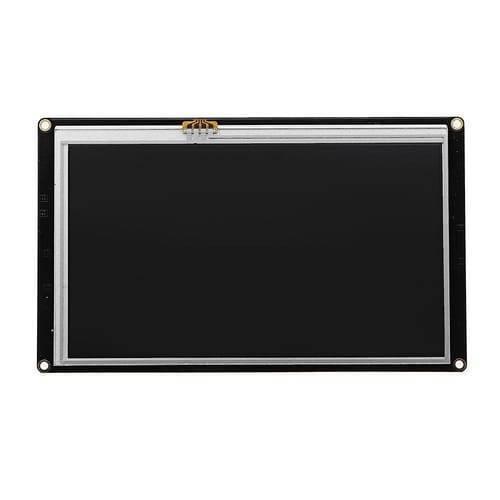 7 Inch Nextion TFT HMI LCD Touchscreen NX8048K070 - a black rectangular display module with a blank screen and a small connector at the top center.