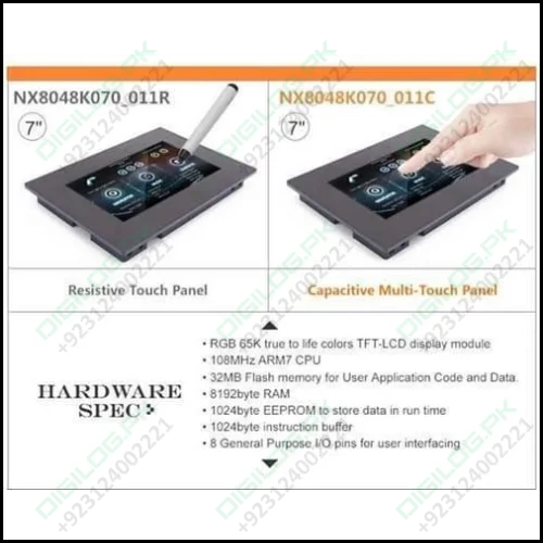 7 Inch Nextion Tft Hmi Lcd Touchscreen Nx8048t070 - 011r