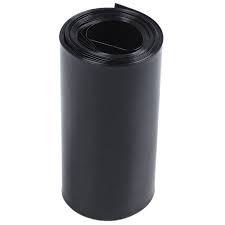 70mm Heat Shrink Sleeve 1 meter - a roll of black, cylindrical heat shrink tubing shown from a top-down angle.