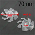 70mm 7 Blade Hard Plastic Fan Propeller Fan Wing Fan Blade Fan Par For 3v 5v 6v 9v 12v Motors