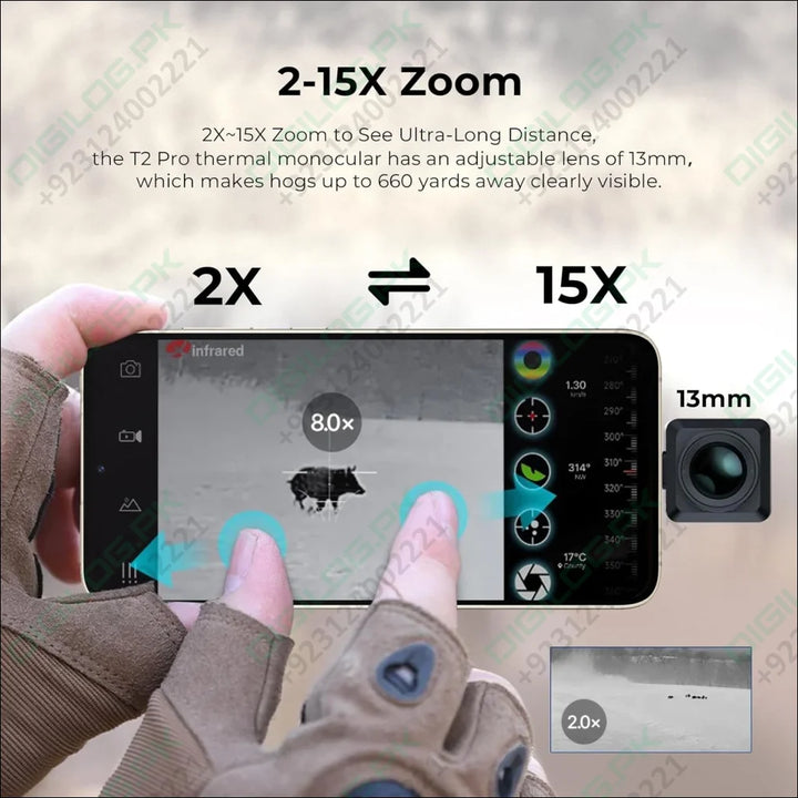 Infiray T2 Pro Thermal Monocular For Android Imaging