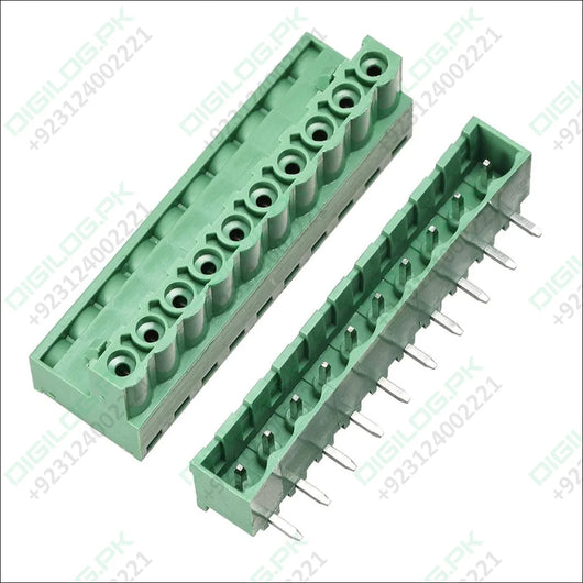 10 Pin Connector Pcb Mount Right Angle Bent Screw Terminal