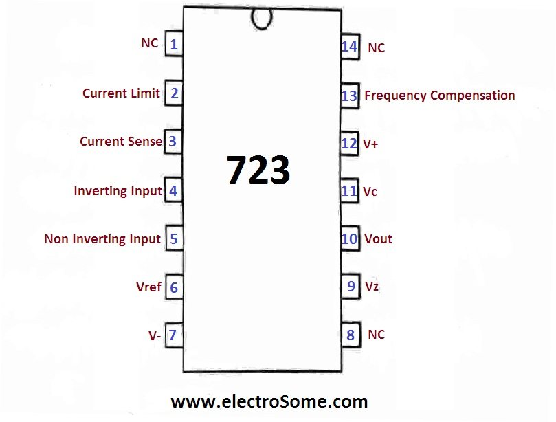 723 Voltage Regulator Pin Diagram