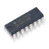 74138 IC - a black 16-pin dual in-line package electronic component with white text reading SN74HC138N and 29AV2TKE4 printed on top.