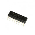 74151 IC - a black rectangular integrated circuit with eight metal pins visible along one side and white text reading SN74HC151N printed on its top surface.