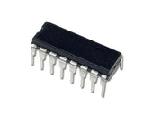 74155N 74LS155 Dual 2-to-4 Line DecoderDemultiplexer (DIP-16) - a black 16-pin integrated circuit in a DIP-16 package with silver-colored metal pins.