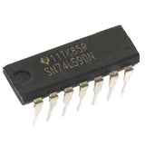 7490 74LS90 IC Decade Counter - a black 14-pin dual in-line package electronic component with the text "SN74LS90N" printed on its top surface.