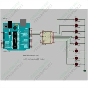 74HC595 8 Bit Serial To Parallel Shift Register IC