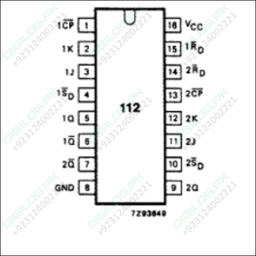 Jk Flip - flop Ic 74hc112